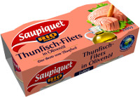 Saupiquet Thunfisch-Filets in Olivenöl 2x80 g (2x52 g) Dosen